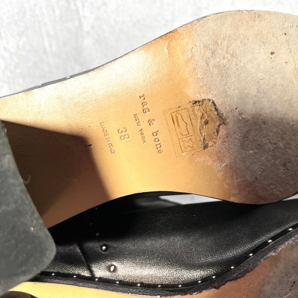 Rag & Bone leather booties with stud detail - Picture 8 of 8